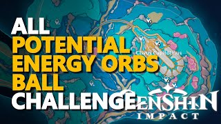 All Complete Potential Energy Orbs Ball challenge Genshin Impact