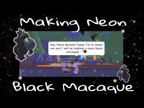 Neon Black Macaque | ADOPT ME