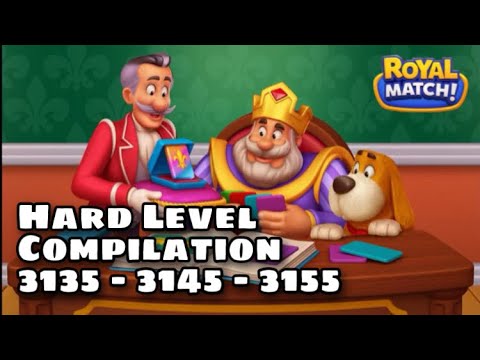 Royal Match Hard Level Compilation Part 2 | Area 50 Level 3135 - 3145 - 3155 | King’s Nightmare