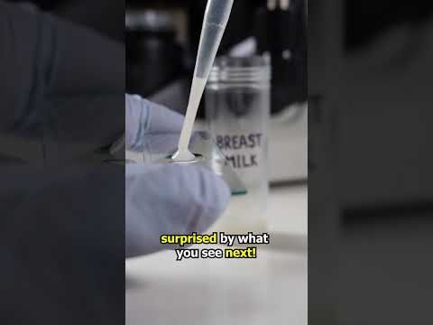 HUMAN Breast Milk under the microscope LOOKS insane!