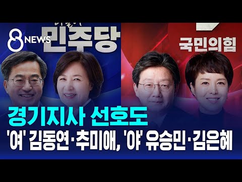 [여론조사] 경기지사 선호도…'여' 김동연·추미애, '야' 유승민·김은혜 / SBS 8뉴스
