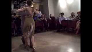 Leo Ortiz y Constanza Vecslir performance at Porteño y Bailarín milonga "Meta fierro" ~ Sept 8 2013