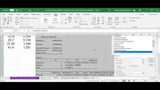 Excel analysis tools to get the slope, y-intercept and standard deviation of date.