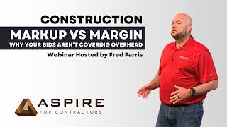Construction Markup vs Margin why bids do not cover overhead