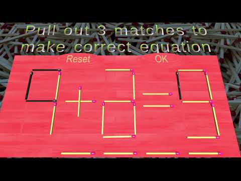 Math :Matches Puzzles Video