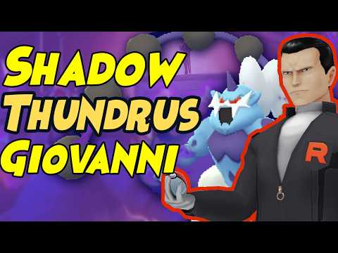 First Look at How to Beat Giovanni SHADOW THUNDURUS Team in Pokemon GO! (Below 1500cp)