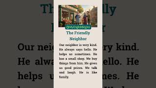 My Kind Neighbor 🤝 (Easy Shadowing Practice) #learnenglish #speakenglish #shadowing
