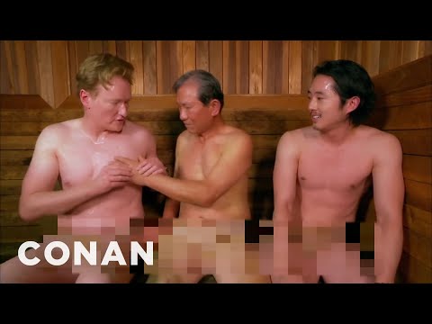 Conan a Steven Yeun v korejských lázních