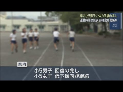 YouTube Video 小中学生の全国体力テストの結果が公表　静岡県内の小学５年生男子に体力回復の兆し