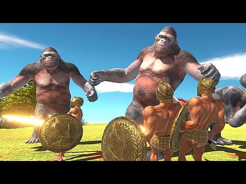Army Achilles vs Mutants Goro - Animal Revolt Battle Simulator