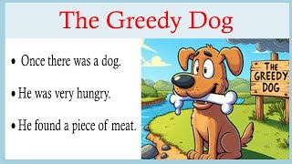 The Greedy Dog | English Short Moral Story #easytolearnandwrite #stoy #greedydog #moralstories #yt