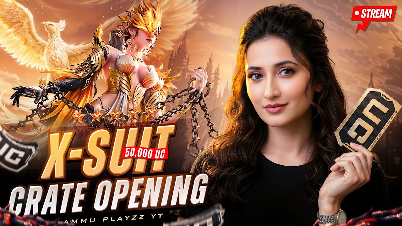 50000 UC XSUIT SPINNING LIVE🔥#Bgmilive #telugugirlgamerlive #gamingcommunity