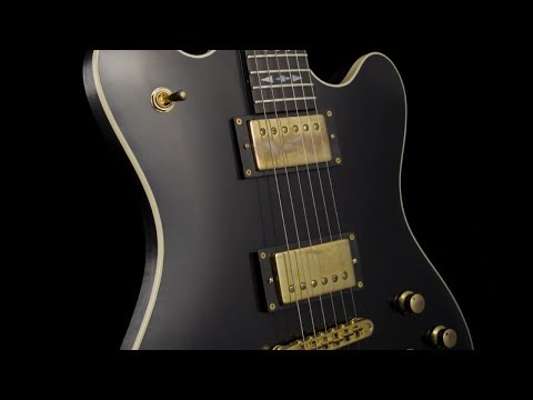 Framus Custom Shop Masterbuilt - Talisman/William DuVall Signature Model - Aged Solid Black #17-3727