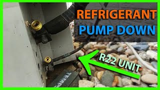 How To Pump Down an AC Unit Into the Outside Condenser - Pump Freon Into Air Conditioner