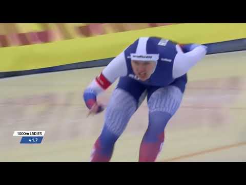 Darya Kachanova 1000m - 1:15.21 (Outdoor World Record). European Championships 2019