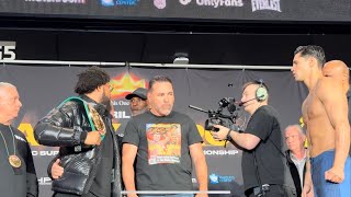 Bill Haney & Hopkins Get To Fighting On Stage At Haney Vs Garcia Weigh In EsNews Boxing