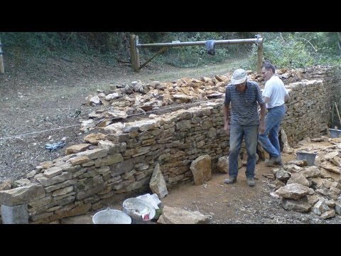 Construction mur en pierres sèches - JEP - 3/3