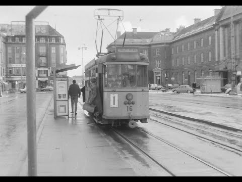 Sporvogne i Aarhus (Århus trams) May 1963 (3)