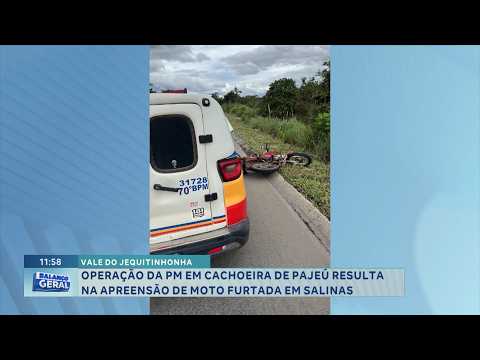 Vale do Jequitinhonha: PM recupera moto furtada em Cachoeira de Pajeú.