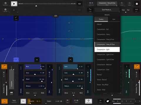 Trinity - 3 Band Audio Mastering plugin for iOS