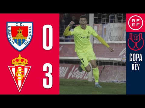Resumen Copa del Rey | CD Numancia de Soria 0-3 Real Sporting de Gijón | Segunda eliminatoria