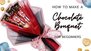 HOW TO MAKE A CHOCOLATE BOUQUET | DIY AFFORDABLE CANDY BOUQUET | VALENTINE'S DAY GIFT IDEA