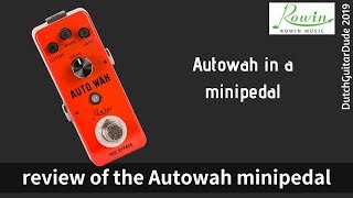 Video thumbnail for Review of the Rowin Autowah by DutchGuitarDude