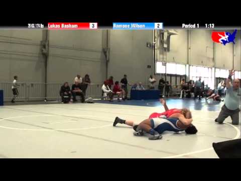 Lukas Basham vs. Ramone Wilson at 2013 Junior Nationals - FILA - FS