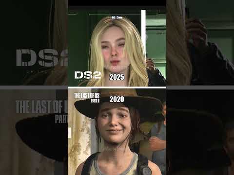 These Two Games Are 5 Years Apart #deathstranding2 #deathstranding #thelastofus