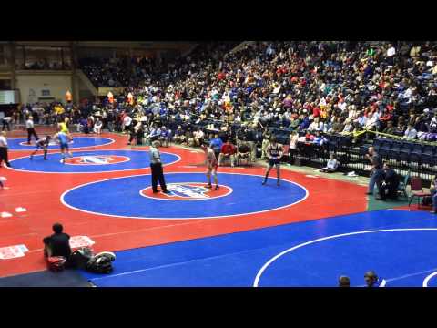Dalton Hardeman vs. Jesse Henderson (Mt. Zion Carrolton) 170 lbs. 2.13.15 GHSA State Quarter Finals