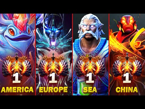 TOP-1 Rank of all regions - Best Dota 2 Players