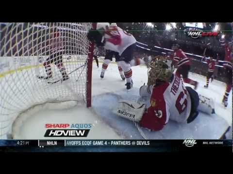 Patrick Elias goal. Florida Panthers vs NJ Devils 4/17/12 NHL Hockey