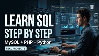 Learn SQL Step by Step 2026 | MySQL + PHP + Python Real-World Projects