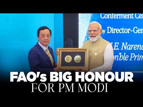 Food and Agriculture Organisation honours PM Modi with Agricola Medal
