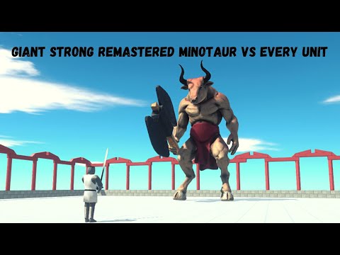 Giant Strong Remastered Minotaur Vs Every Unit ARBS |Animal Revolt Battle Simulator