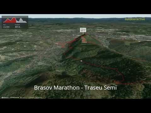 Brasov Marathon - Traseu Semi ∆ hiking trails ∆ 3d-trail.com/romania/