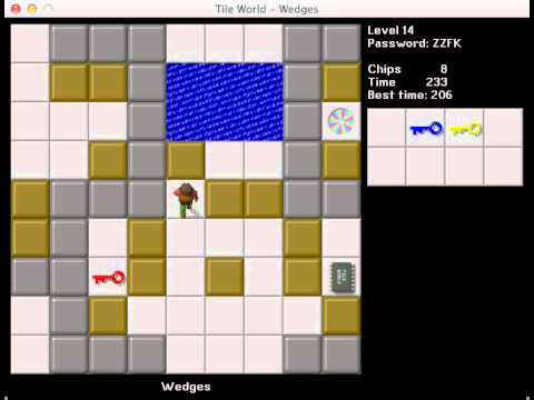 CCLP1 level 14 solution - 206 seconds