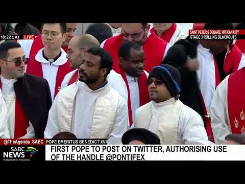 Getting ready for funeral of Pope Emeritus Benedict XVI