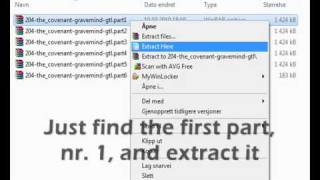 How To: Extract splitted RAR-files into one
