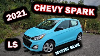 2021 CHEVY SPARK LS - Mystic Blue - FULL REVIEW | Options | Pricing