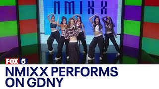 Download lagu K-pop group NMIXX performs ‘Love Me Like This’ on GDNY mp3