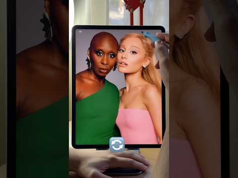 Ariana Grande and Cynthia Erivo switch #wicked #arianagrande #cynthiaerivo #elphaba #glinda