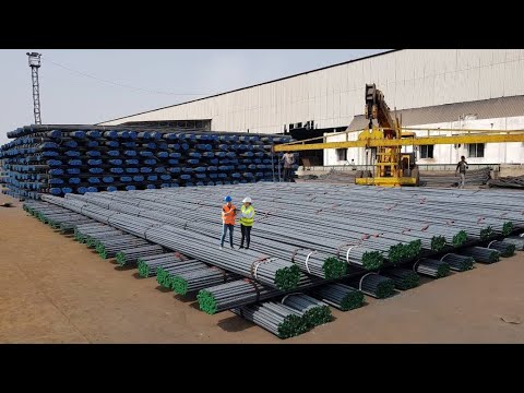 How Steel Rebar Is Made. Full Documentary Of Modern Heavy Industry. Heavy Machinery And Equipment