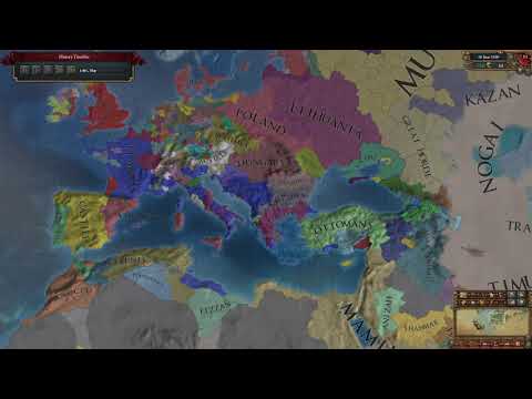 EU4 1.30.4 1536 Venice to Roman Empire timelapse (VH)