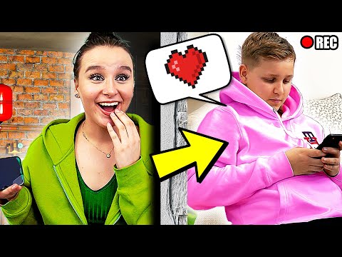 Kleiner BRUDER hat eine FREUNDIN !🤫💖 (heimlich verstecken & beobachten) - Celina