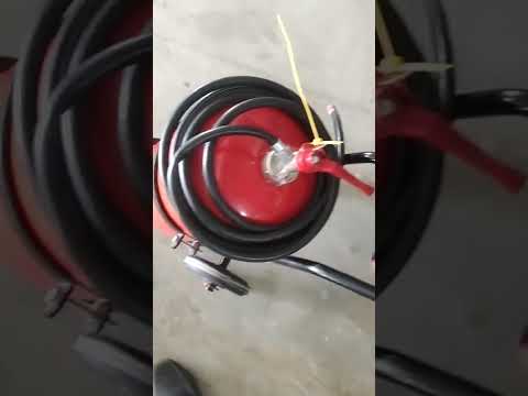 Trolley mounted fire extinguisher