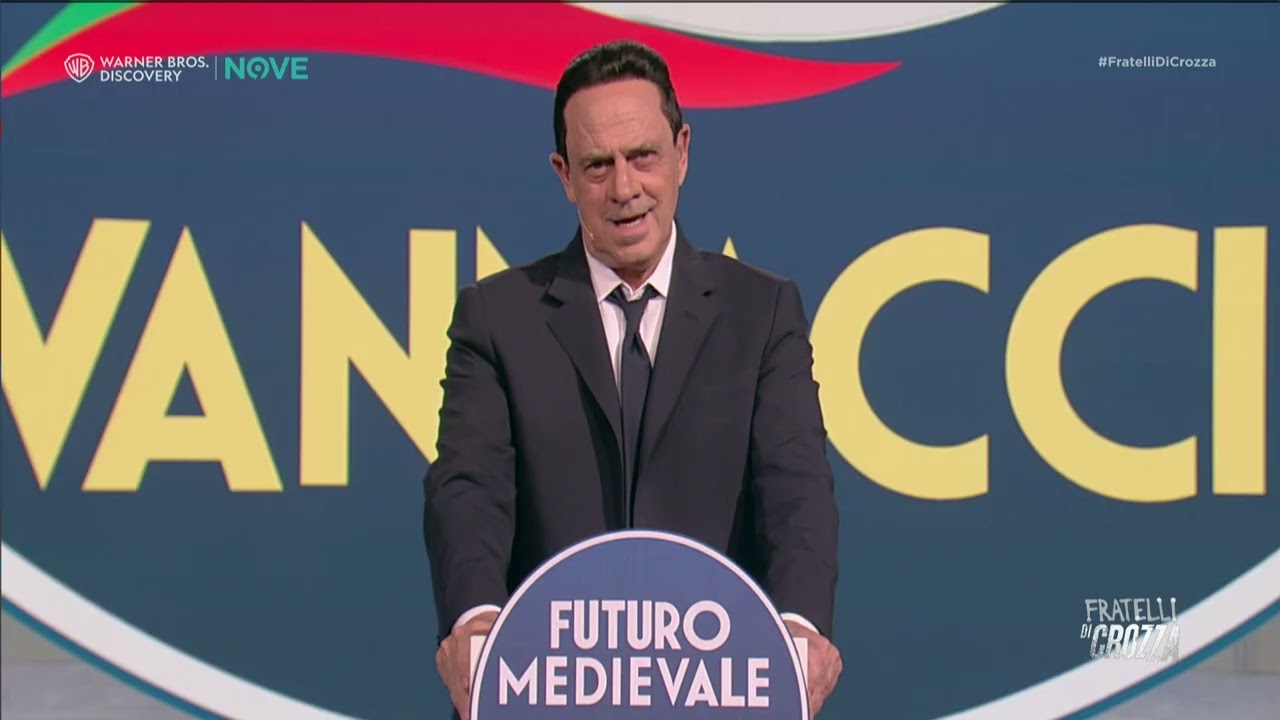 Crozza Vannacci: "Con la mia abilità dialettica vi confondo e siete quasi portati a darmi ragione"