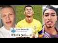 Famous Reaction on Ronaldo's Crazy Left Foot Golazo | Al Nassr Vs Al Khaleej 3-1 Reaction