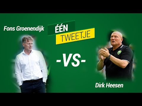 Eén-Tweetje met Fons Groenendijk en Dirk Heesen!