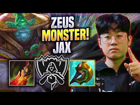 ZEUS IS A MONSTER WITH JAX! - T1 Zeus Plays Jax TOP vs Aatrox! | Bootcamp 2022